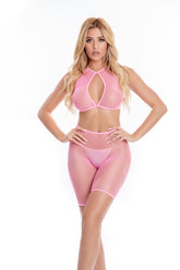 Sunset Glow Bike Short Set - PL23084 by Pink Lipstick